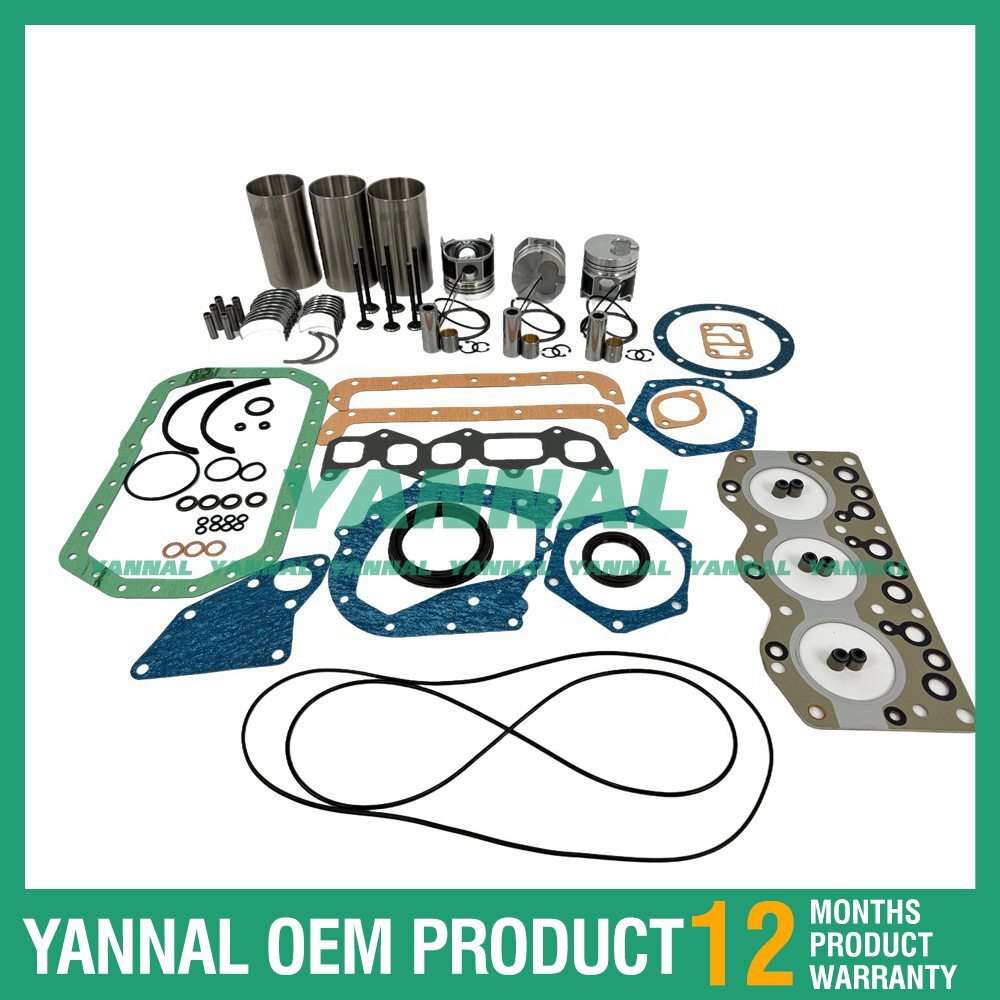 3-piece engine overhaul and rebuild kit with gasket bearing valve kit for Isuzu 3AE1