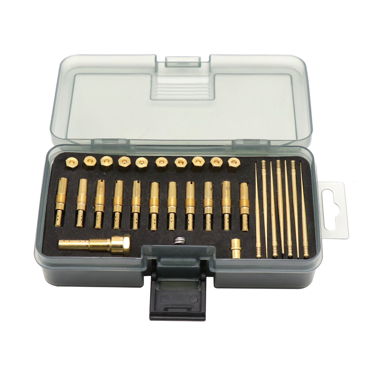 PE 26-28 21-34 Carburetor 16 Holes Repair Kit Slow Jet Needle Holder Atomiser