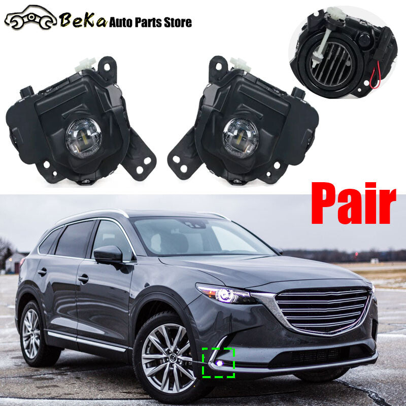 One pair of fog lights suitable for Mazda CX3 (2016/2017), CX4, Atenza (2017/2018), CX9 (2017/2018) - LHRH