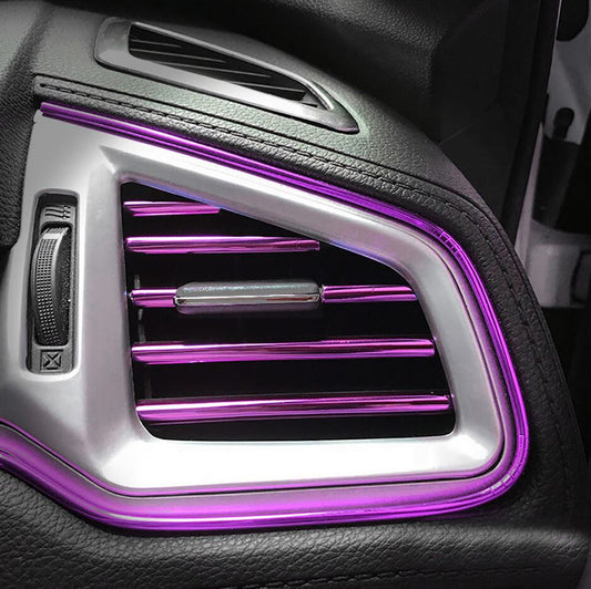 Molded decorative strips in purple for Audi car air conditioning sockets (10 pieces)