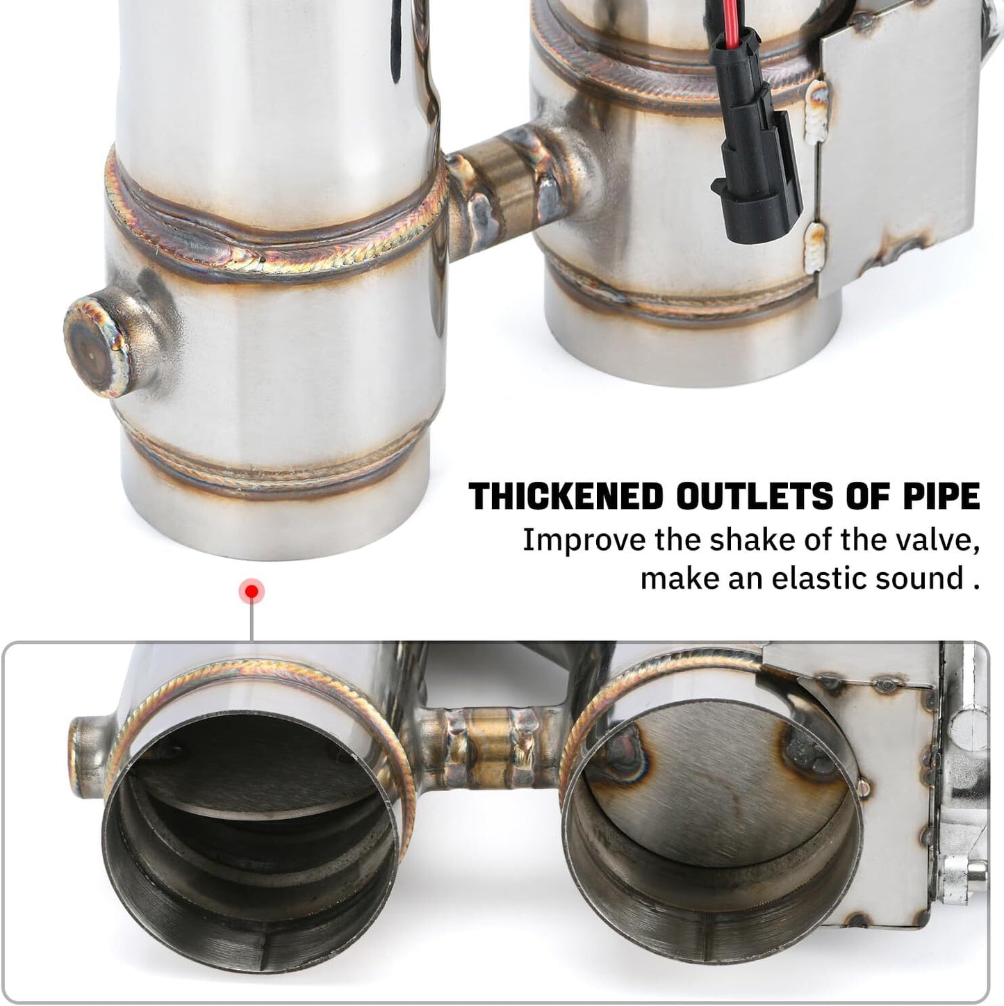 Universal 2.5-inch Stainless Steel Exhaust Pipe Kit