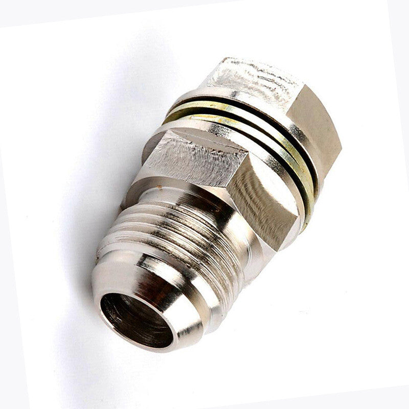 Automotive turbocharger oil pan adapter return drain plug 10 AN to M18x1.5 mm non-welded
