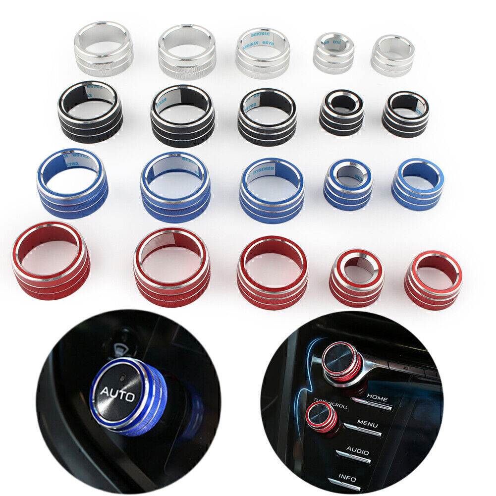5-piece set of air conditioning audio button switch knob covers for Toyota for Camry 2018