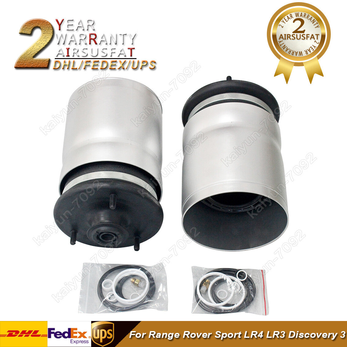 2x for Range Rover Sport LR4 LR3 Discovery 3 Rear Air Suspension Spring Bags