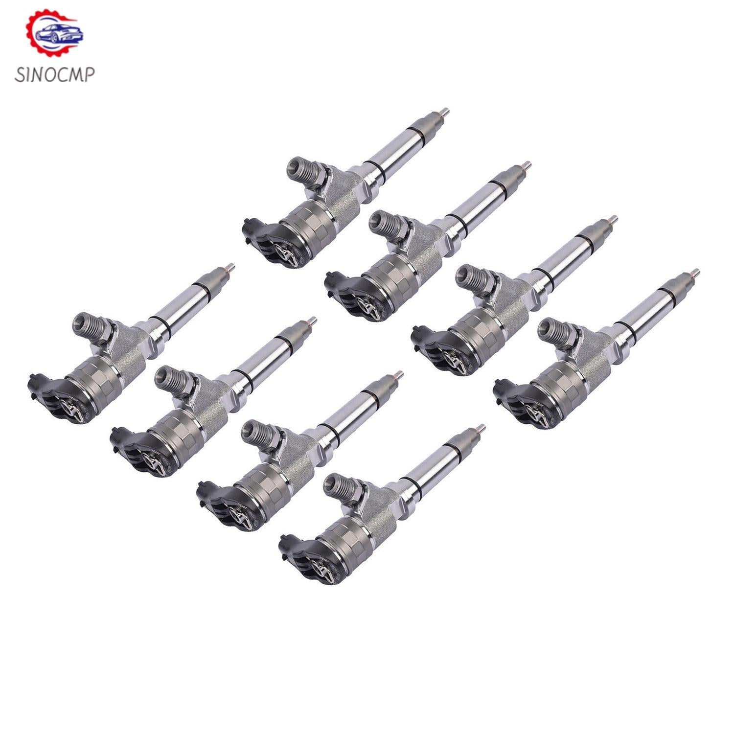 8PCS Common Rail Fuel Injectors for GMC for Chevy Savana Duramax 0986435521