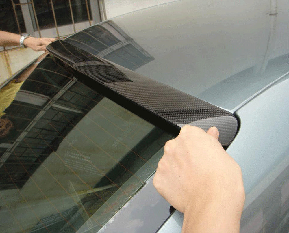 REAL CARBON Rear Roof Spoiler Trunk Wing Lip Refit Fit for Audi A4 B8 2009-2012