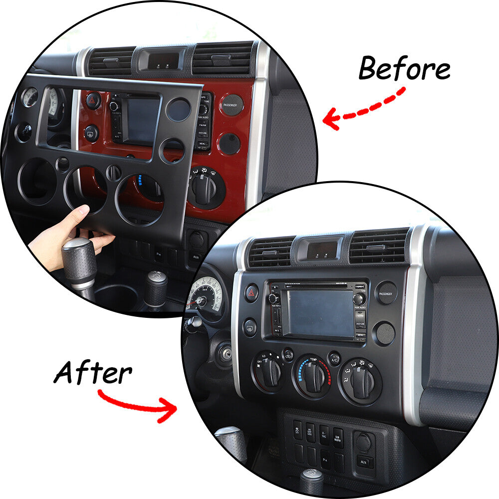 2-Piece Oak Center Ventilation Frame Cover for Toyota Tundra Sequoia 2022-23 USA