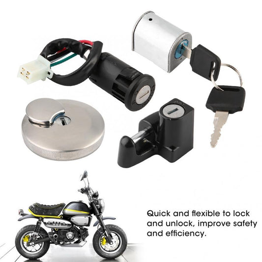 Lgnition Lock Fuel Tank Cap Lock Helmet Lock Anti-theft Lock for Honda Monkey