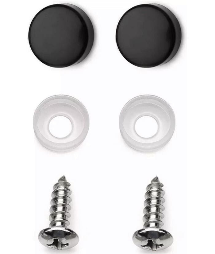 Black American flag on car license plate frame cover hood trunk for Audi 1x