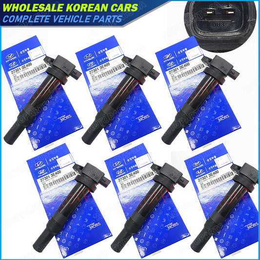 6X Ignition Coil for 07-09 for Hyundai Santa Fe for Kia Optima Rondo 2.7L V6 27301-3E400