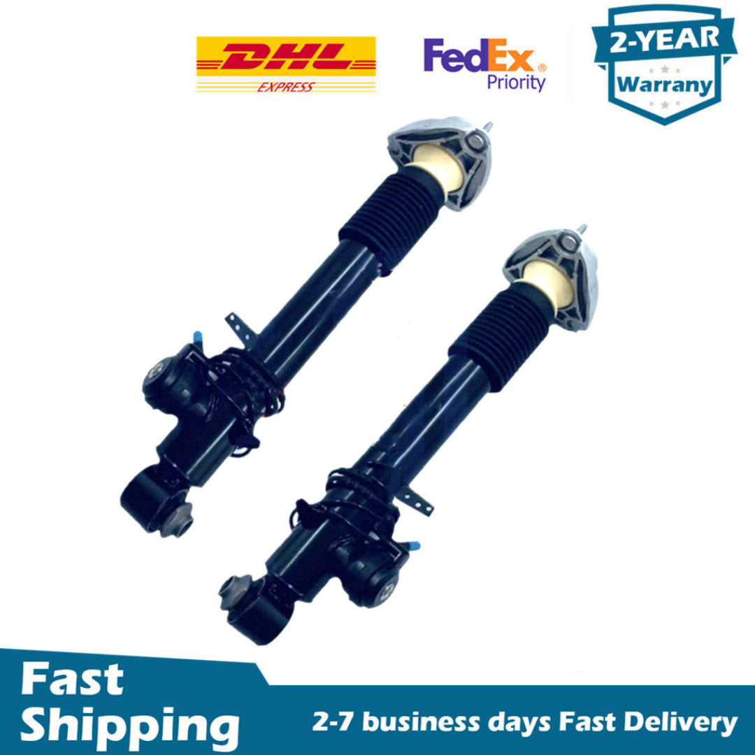 2x Rear L/R Shock Absorber Struts w/EDC for BMW X5 X6 F15 F16 F85 F86 2014-2019