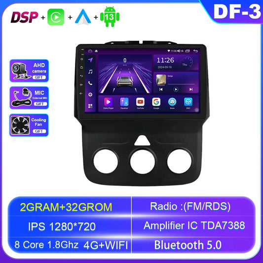 for Dodge for Ram 1500 2500 3500 2013-2018 CarPlay Car Radio GPS Video Player Screen