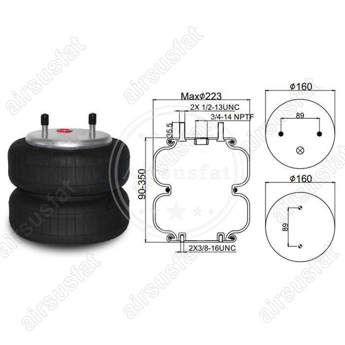 For Firestone W01-358-6817 Air Suspension Spring Bag Assembly Replaces
