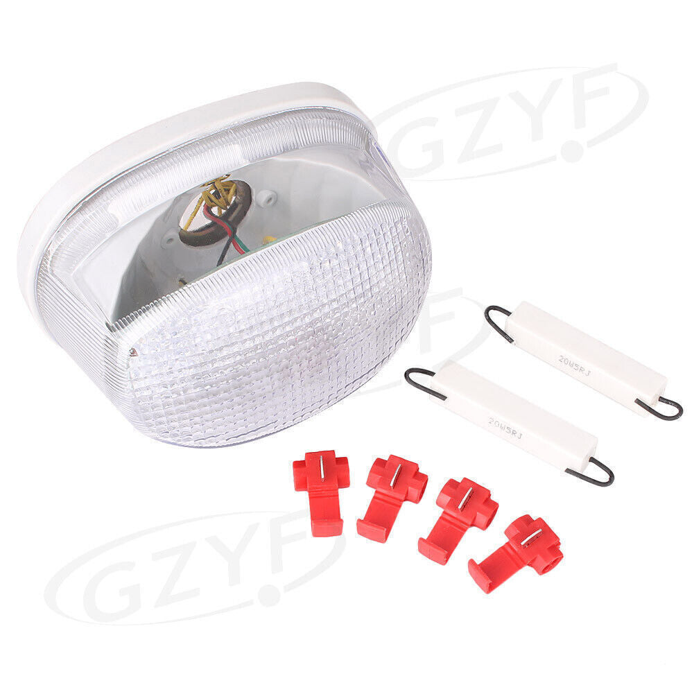 for Suzuki Boulevard M50 Marauder Clear LED Tail Light Rear Brake Stop Lamp