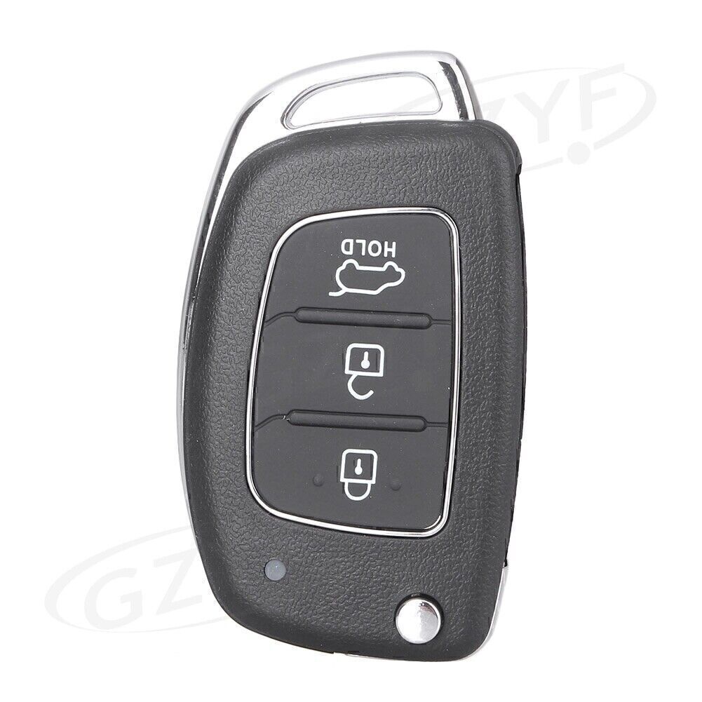 3 Buttons Folding Remote Key Shell Fob Case Cover Fit for HYUNDAI Santa Fe 2013-2014
