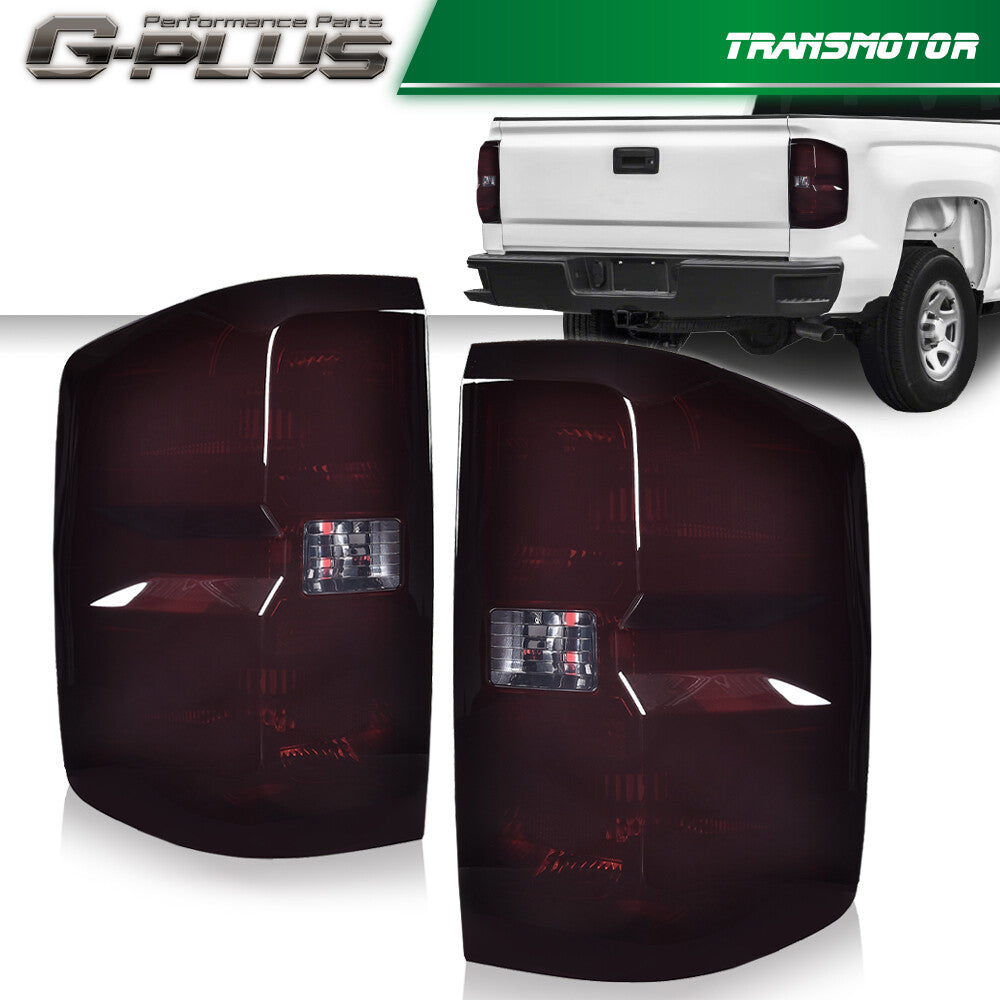 High-definition taillights and brake lights suitable for 2014-2019 for Chevrolet Silverado 1500, 2500, and 3500 models.