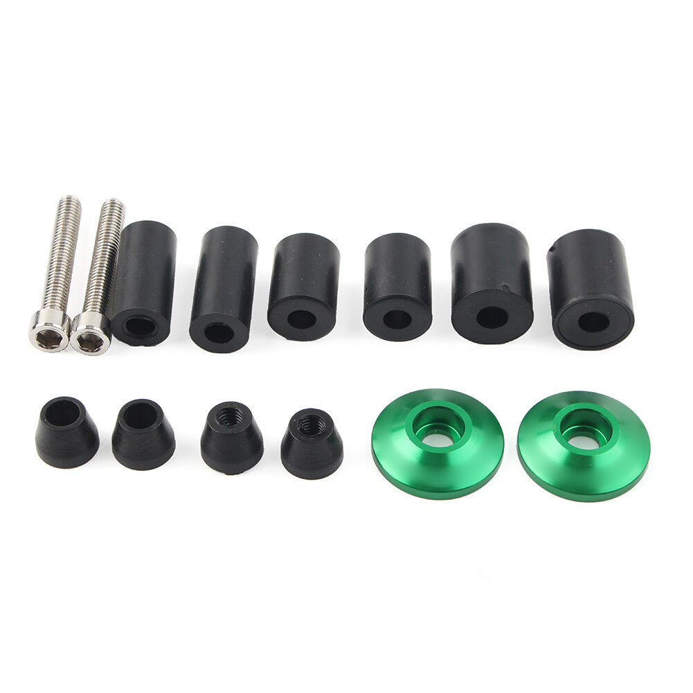 7/8 Handle Bar End Weights Handlebar Grips Cap Plugs Dirt Bike Green Motor