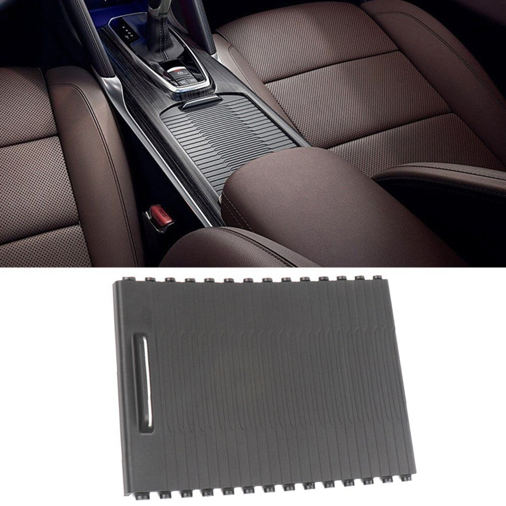 Black For Koleos 16-19 Center Console Roller Blind Cover Rolling Shutter