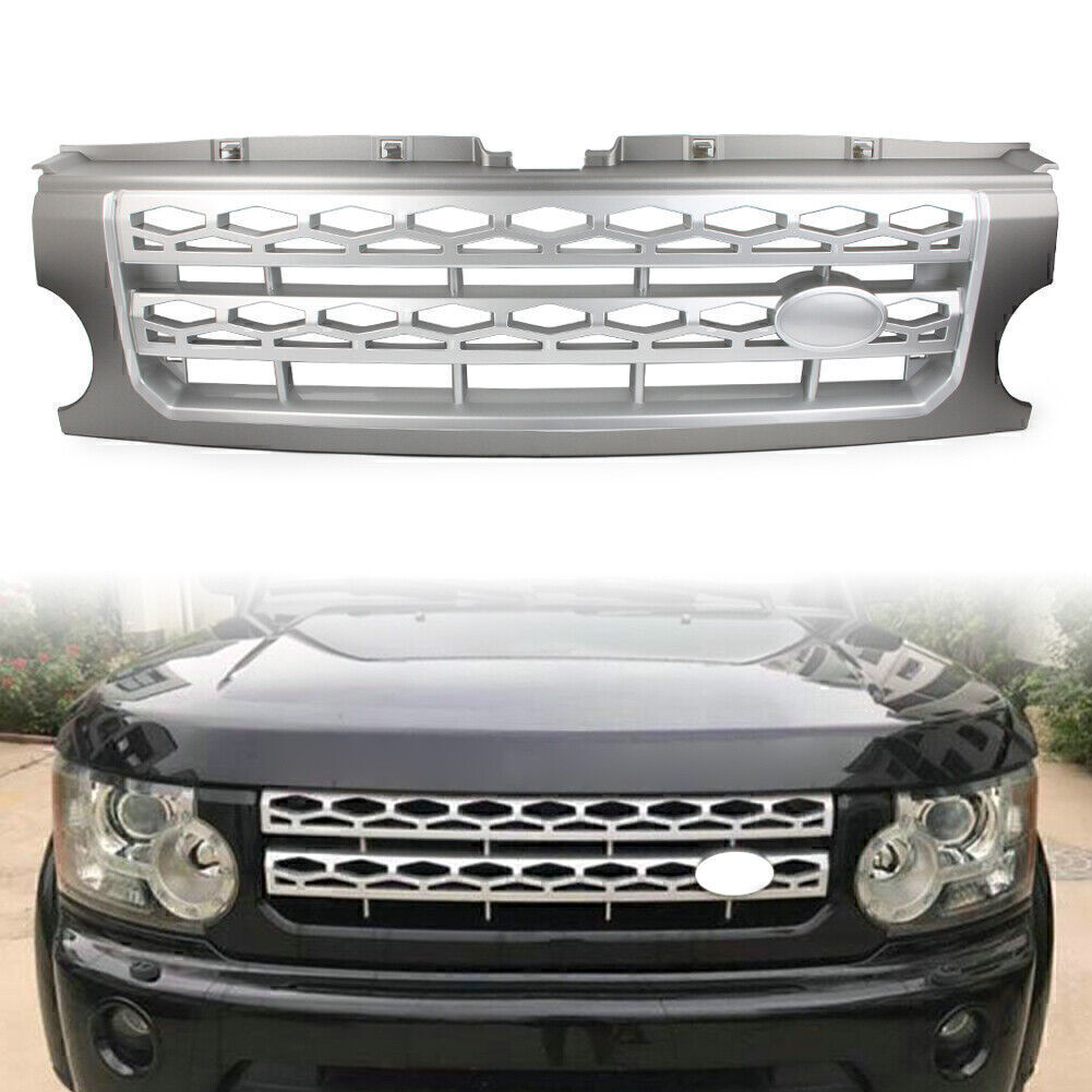 Black Front Grille Bumper Mesh for Land Rover Discovery LR3 2005-2009 08 Silver