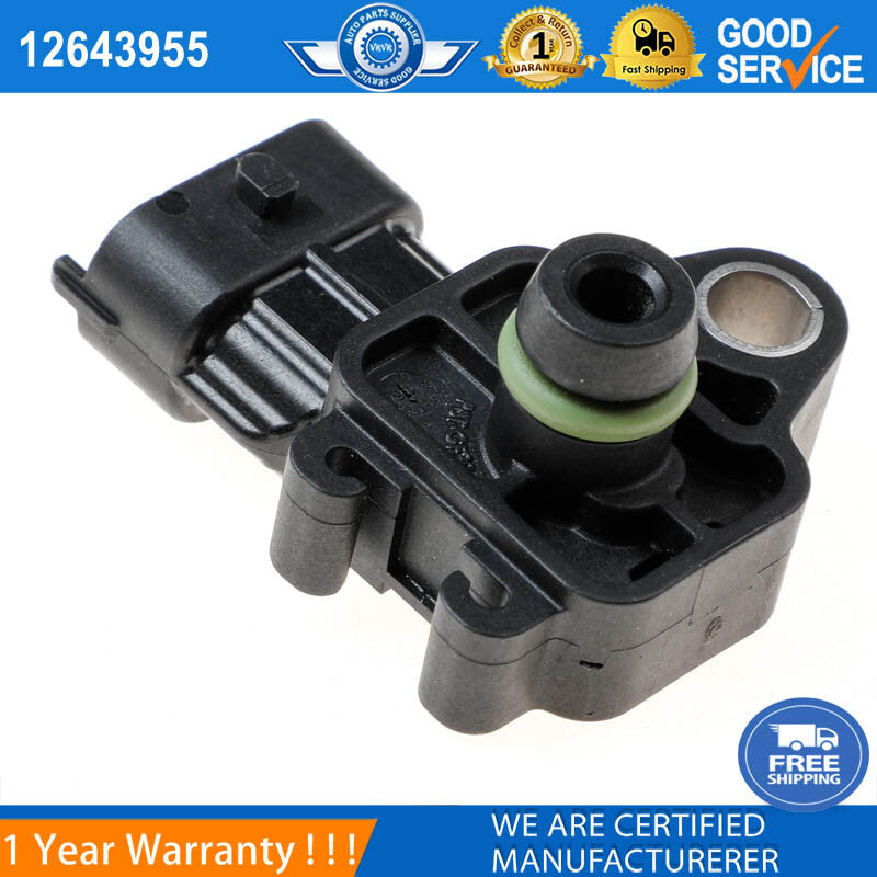 Manifold Absolute Pressure Sensor 12643955 is suitable for 6.6L diesel and 2.0L turbocharged engines.