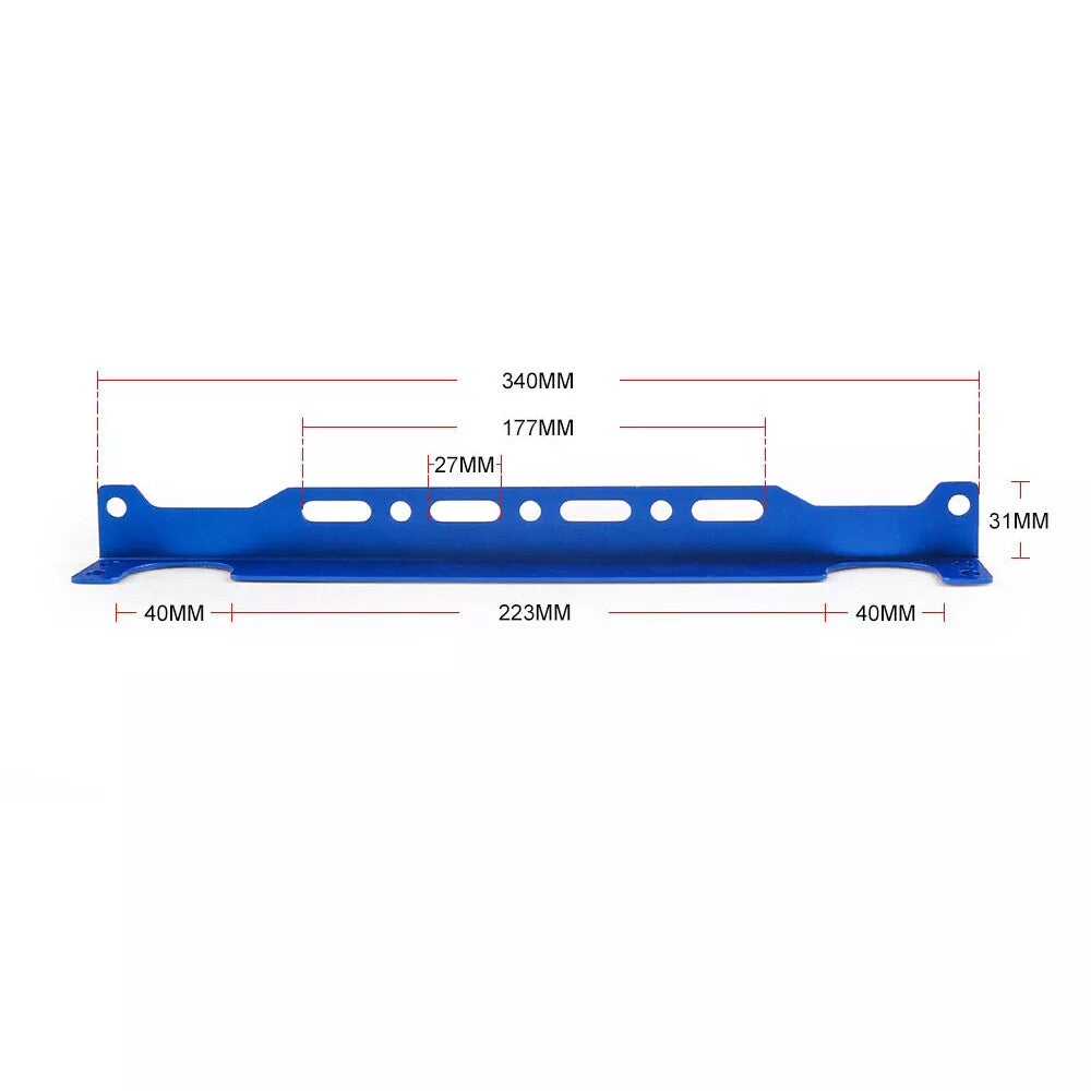 Blue Universal Aluminum Engine Oil Cooler Radiator Adapter Mounting Bracket
