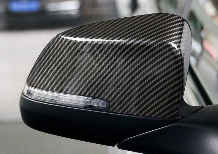 Fit for BMW 5 Series 2011-2016 ABS Carbon Fiber Rear View Side Mirror Cover Trim