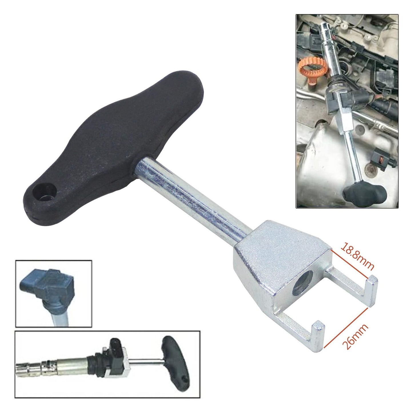 T10094A Ignition Coil Puller Removal Tool Spark Plug Puller Tool for Volkswagen Polo for Audi