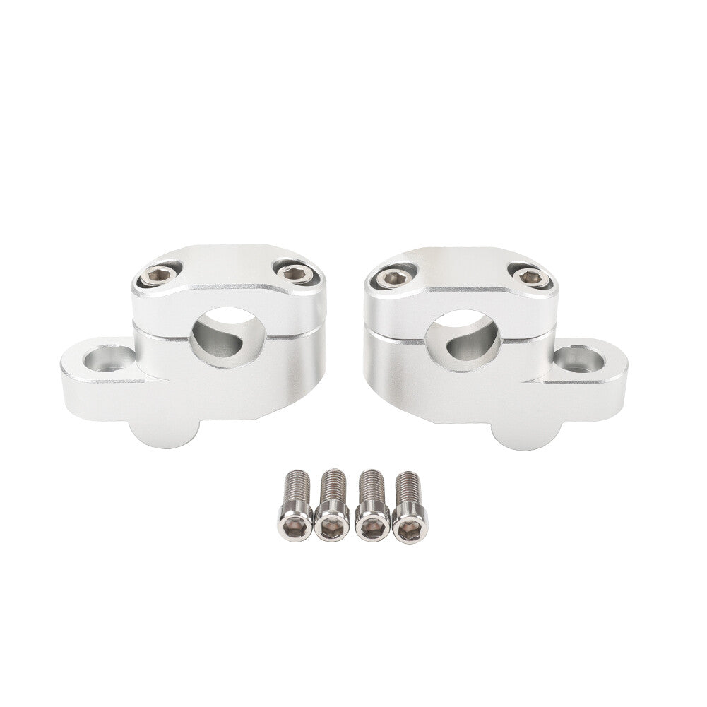 7/822mm Offset Handlebar Clamp Mount Riser Fit for Honda for Suzuki for Kawasaki Silver