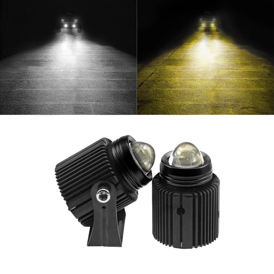 2pcs Fit Motorcycles Cars Trucks Boat LED Dual High Low Beam Headlight Spotlight