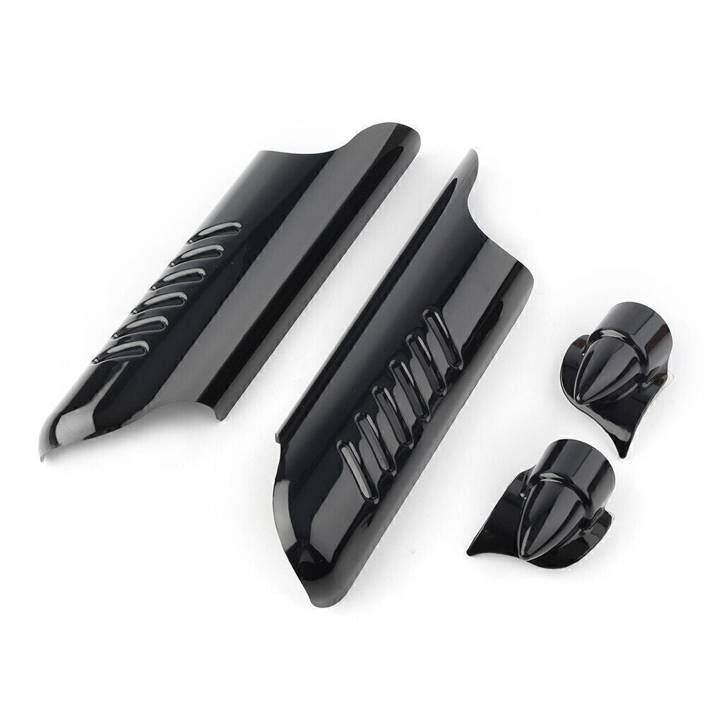 Fork Lower Leg Side Deflectors Shield Cover for Harley Touring Road King 00-13