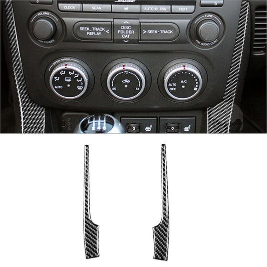 2PCS Carbon Fiber Interior Cover Fit for Mazda MX-5 Miata 2009-2015
