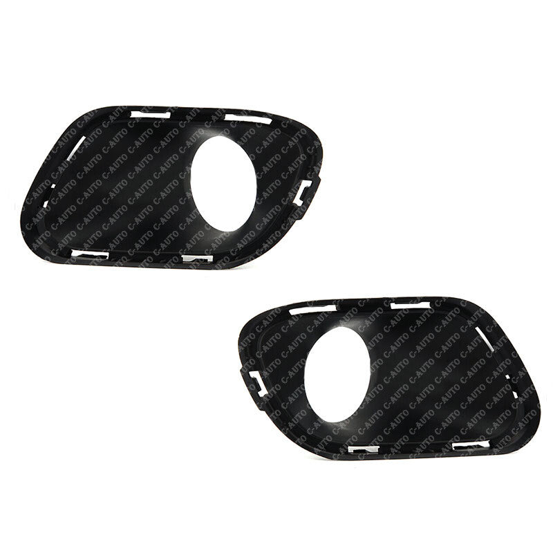Pair Front LHRH Bumper Fog Light Lamp Cover Bezels for Jeep Cherokee 2014-2017