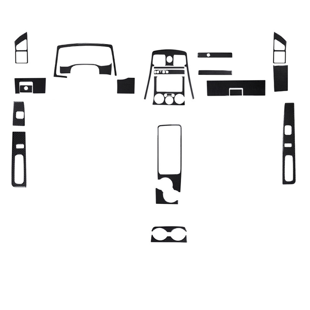 24Pcs Carbon Fiber 2Door Dash Cover Trim Kit For Colorado 2004-12/ for Canyon 2005-12