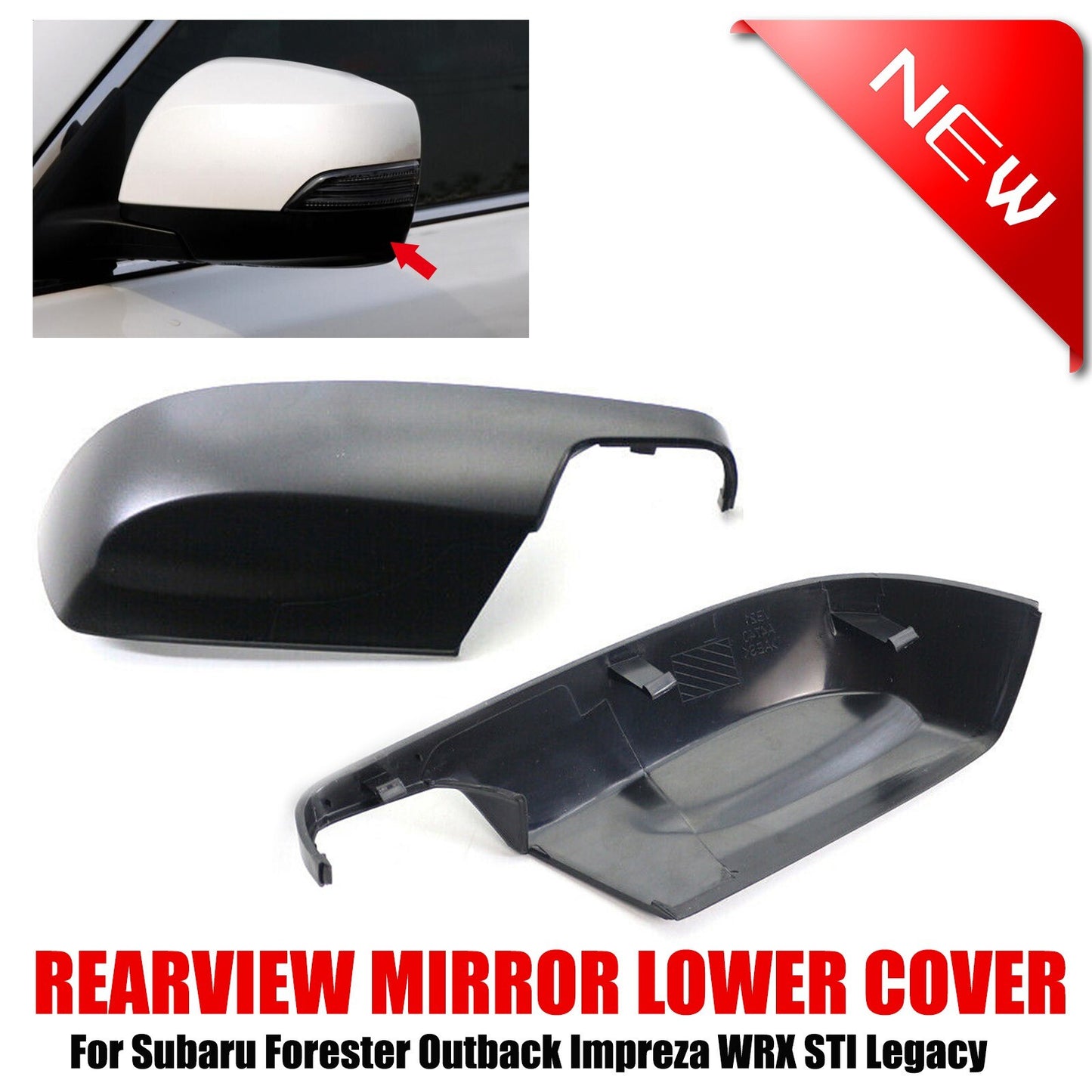 1 Pair Rearview Mirror Lower Cover Fit for Subaru Outback Forester XV 2012-2017 AT