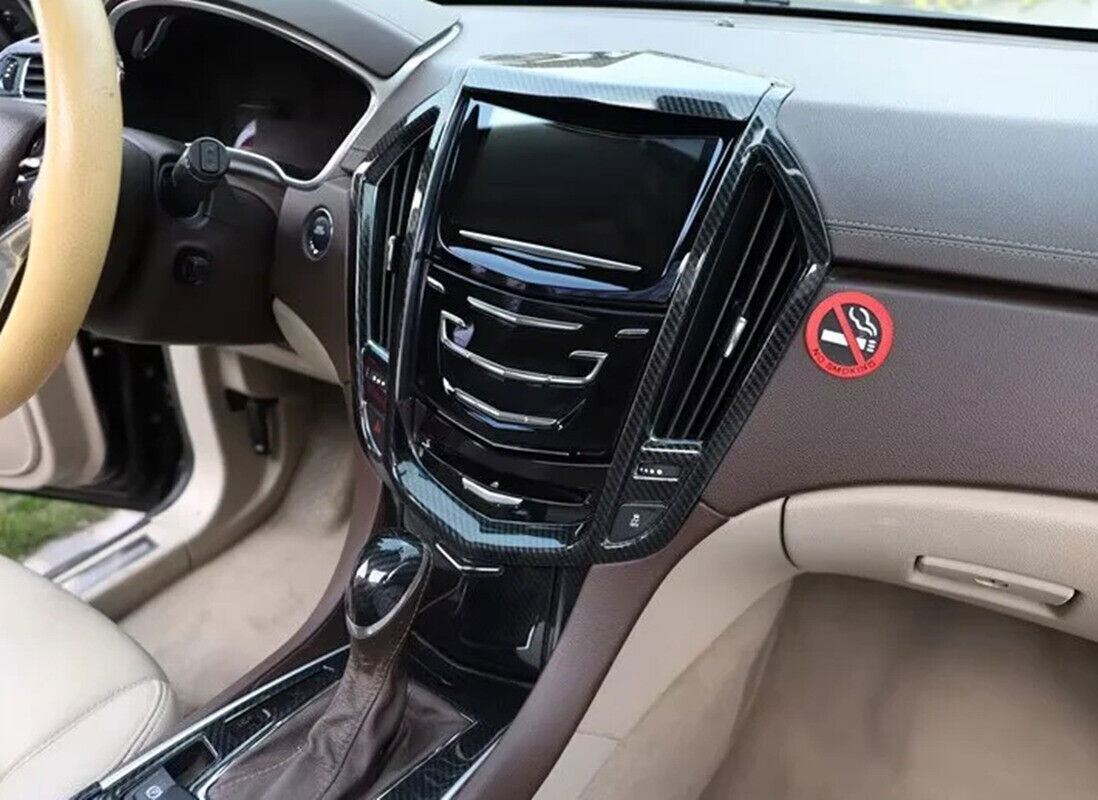 Carbon Fiber ABS Full Set Interior Molding Cover Trim for Cadillac SRX 2010-2012