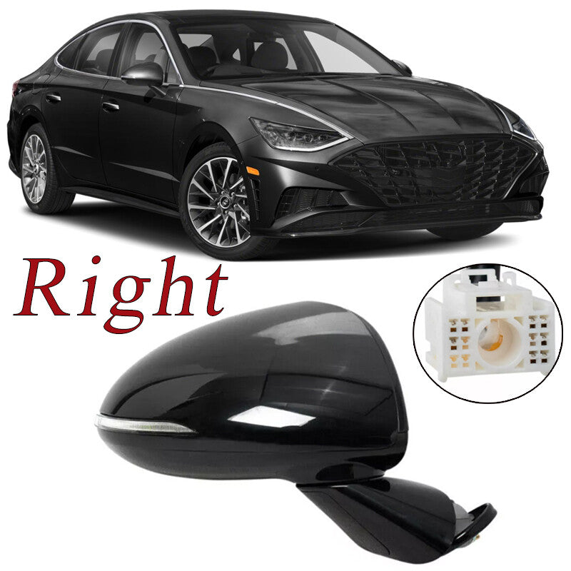 Right rear side view door mirror for Hyundai Sonata 2020 - 2022 (8-pin) passenger side