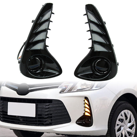 2x Car LED Daytime Running Lights DRL for Toyota VIOS 2020 2021