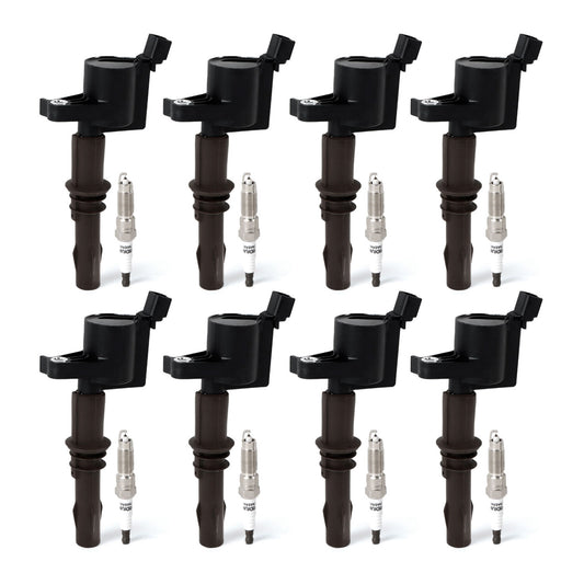for Ford Expedition F-150 FD509 8pcs Ignition Coils +8pcs Iridium Spark Plugs