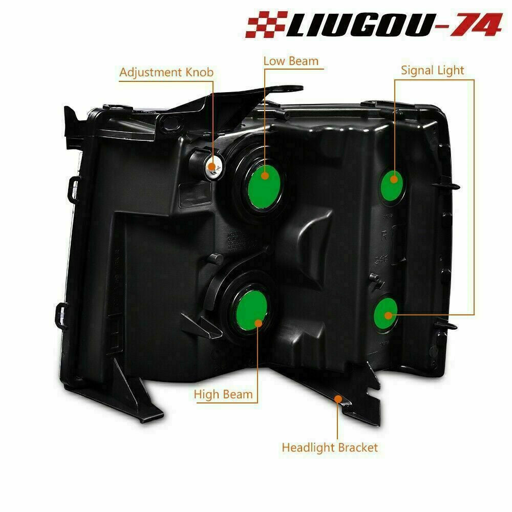 Transparent corner reflector headlight housing suitable for 07-14 for Chevrolet Silverado U