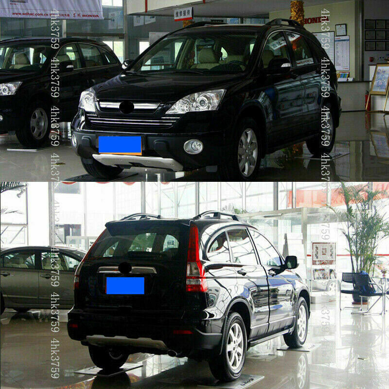 for Honda CRV 2007-09 Silver Alloy Frontrear Bumper Skid Protector Guard Plate