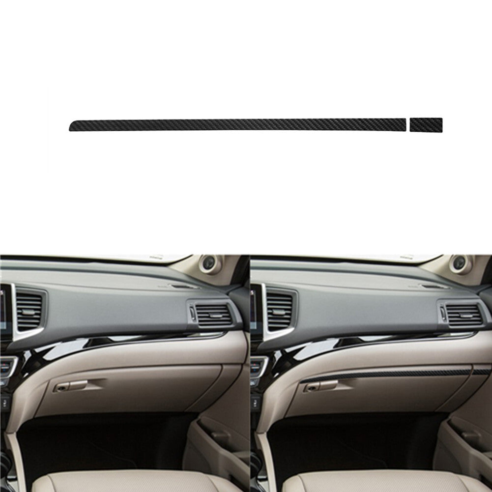 Carbon Fiber Passenger Dashboard Strip Cover Trim for Honda Ridgeline 2017-2020