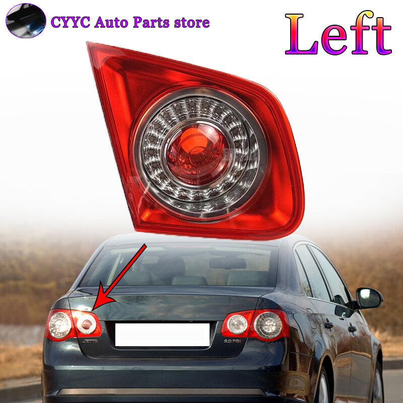 Left LED Rear Tail Light Lamp DRL Inner Fit for VW for Jetta 5 MK5 Sendan 2006-2011
