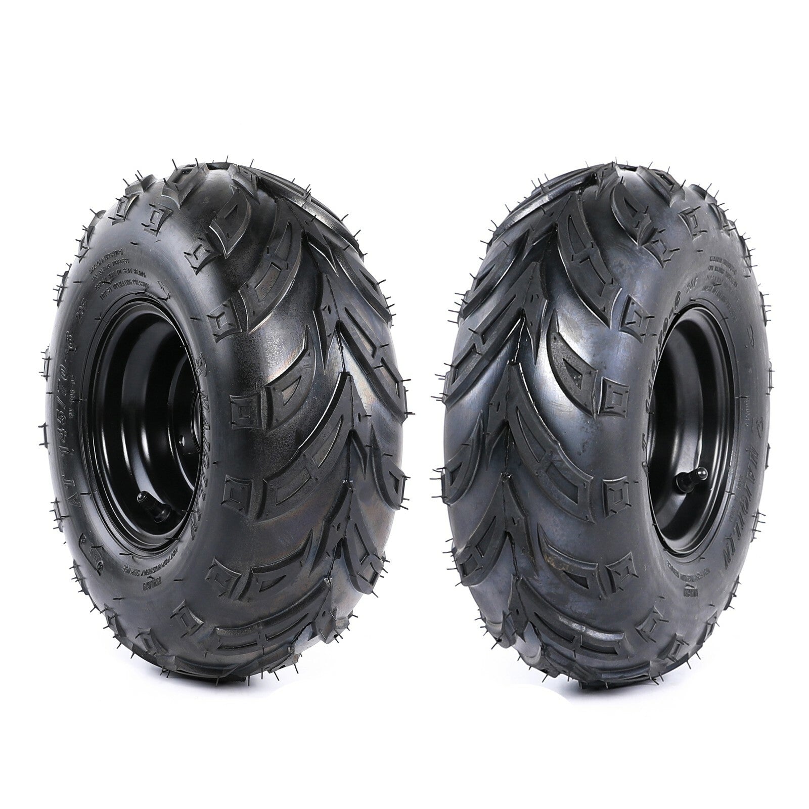 Pair 145/70-6 Tyre Rim Tubeless 6 inch Wheels ATV Go Kart Buggy Quad Lawn Mower
