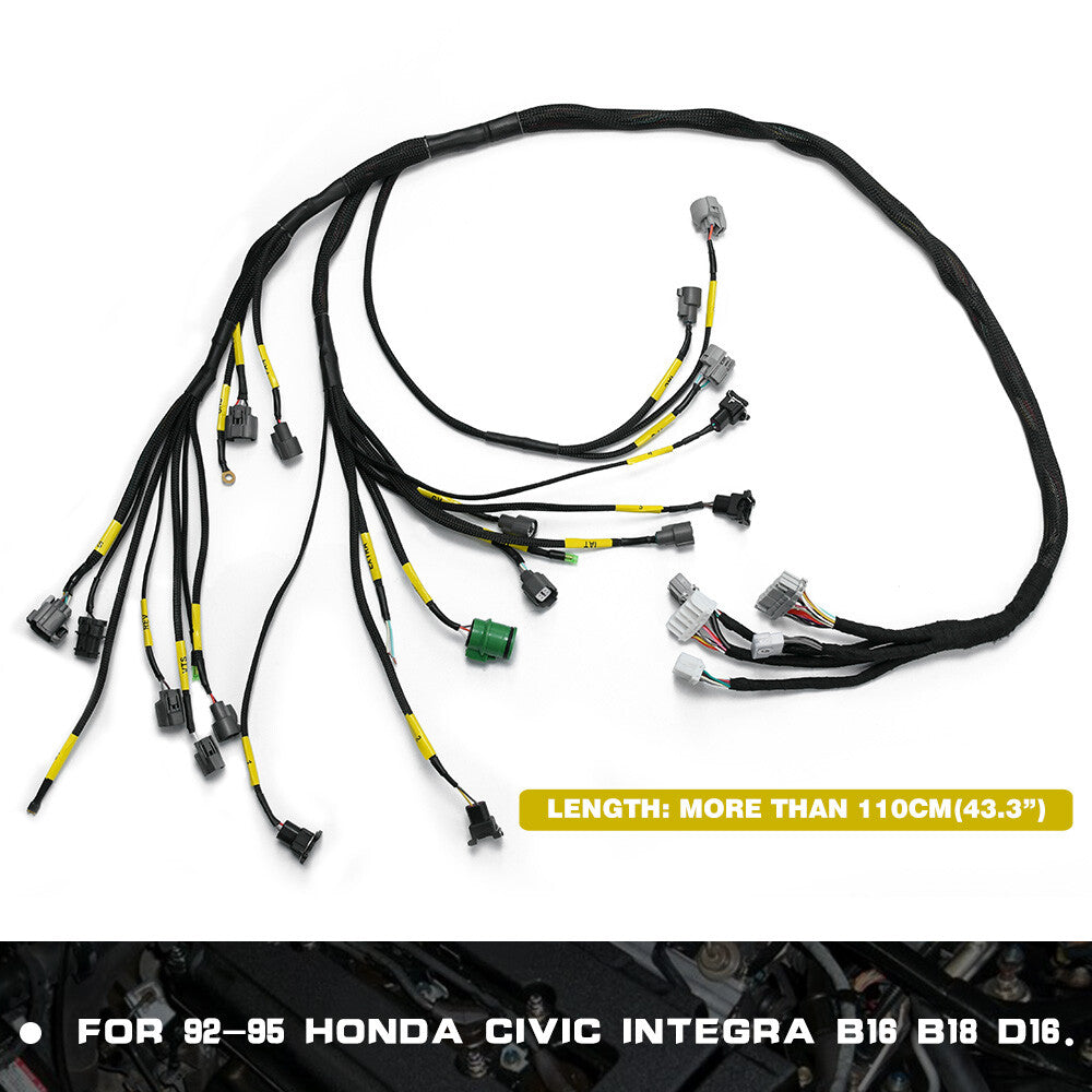 for Civic Integra B16 B18 D16 OBD1 Scanner D/B-series Tucked Engine Wire Harness