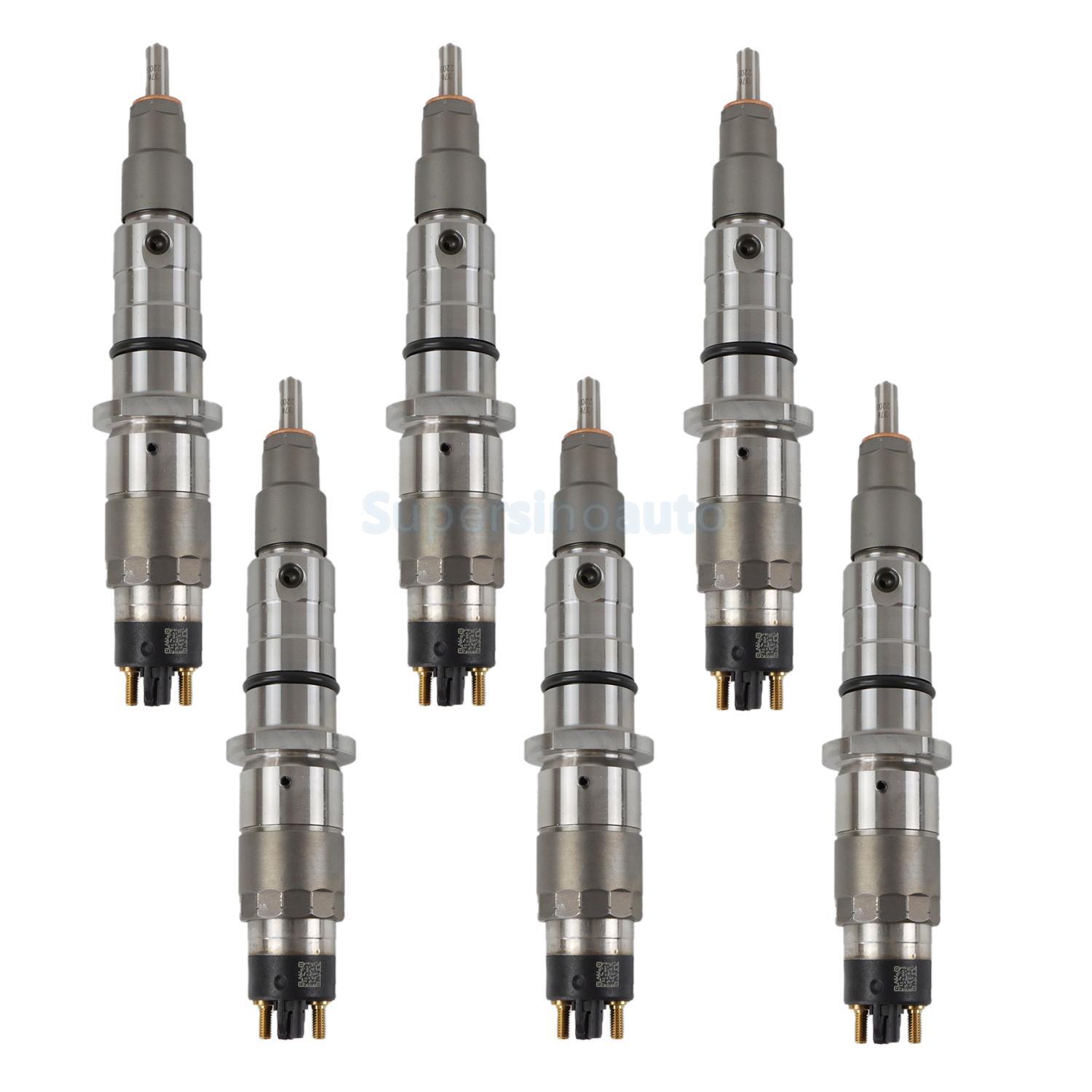 6x Fuel Injector 0445120236 6745-11-3100 for Komatsu Engine 4D107 S6D107 WA320-6
