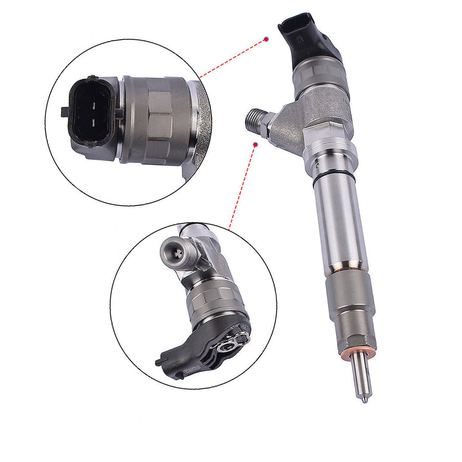 Diesel Injectors X8 for Chevy 2006-2007 6.6L 0986435521 Savana for Sierra 2500 3500