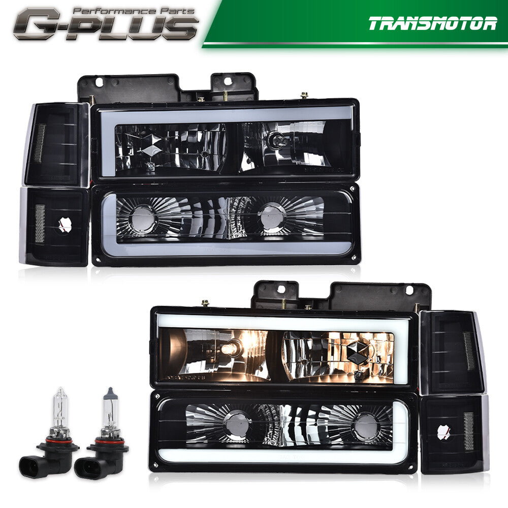 Shizheng 88-93 for Chevrolet C/K for GMC for Sierra Tahoe True Mold/Golden Bright LED