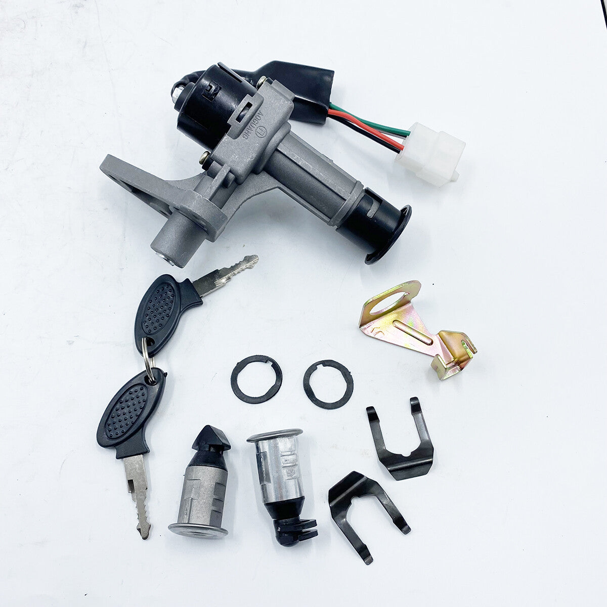 4Pin Ignition Key Switch Set for Gas Scooter 50cc 150cc 139QMB GY6 Chinese Moped