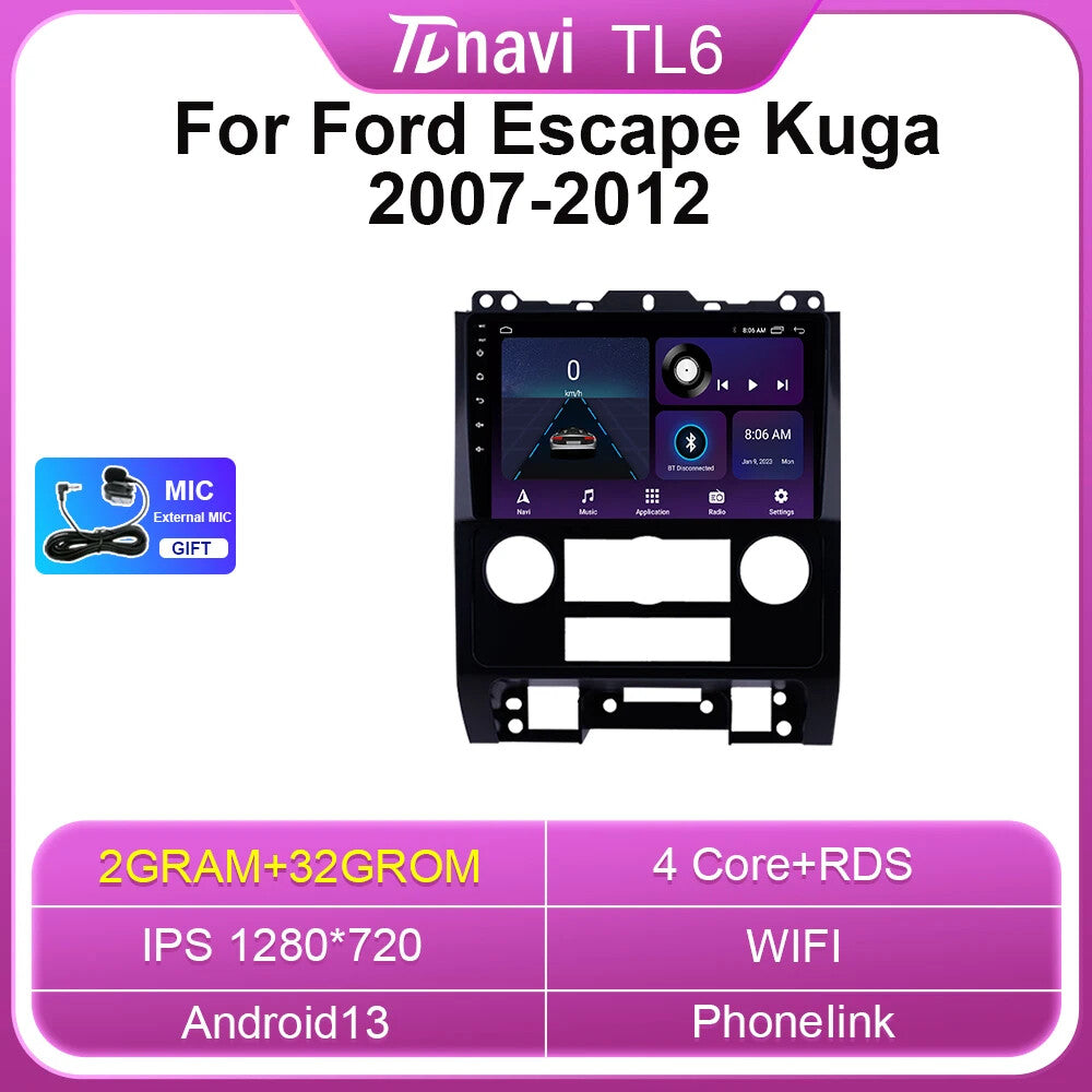07-12 for Ford Escape Kuga GPS Android Car Radio Multimedia Stereo Video Player