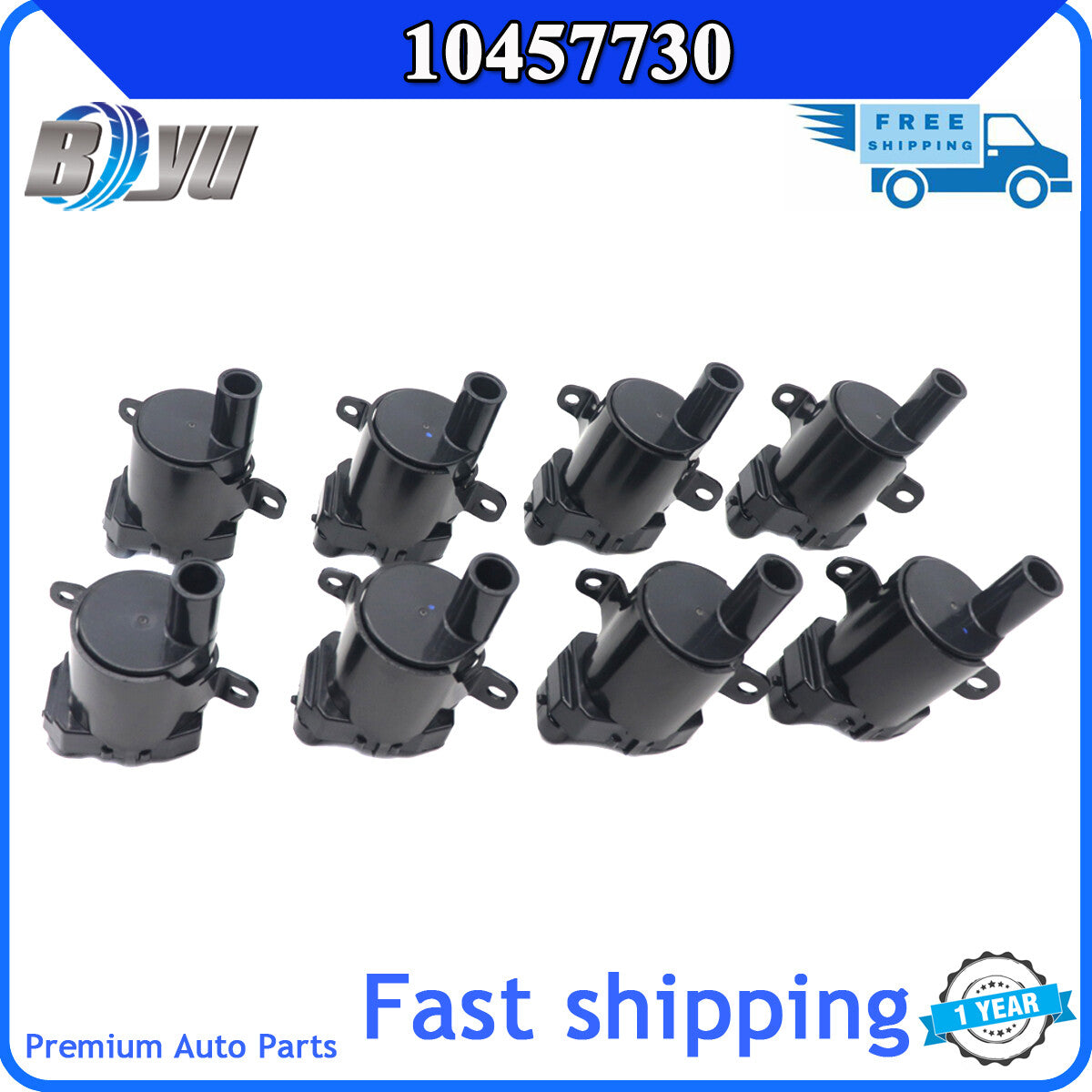 Brand new 8x ignition coils (10457730) for Chevrolet Suburban 2500/1500 and for GMC for Sierra 2500/1500.